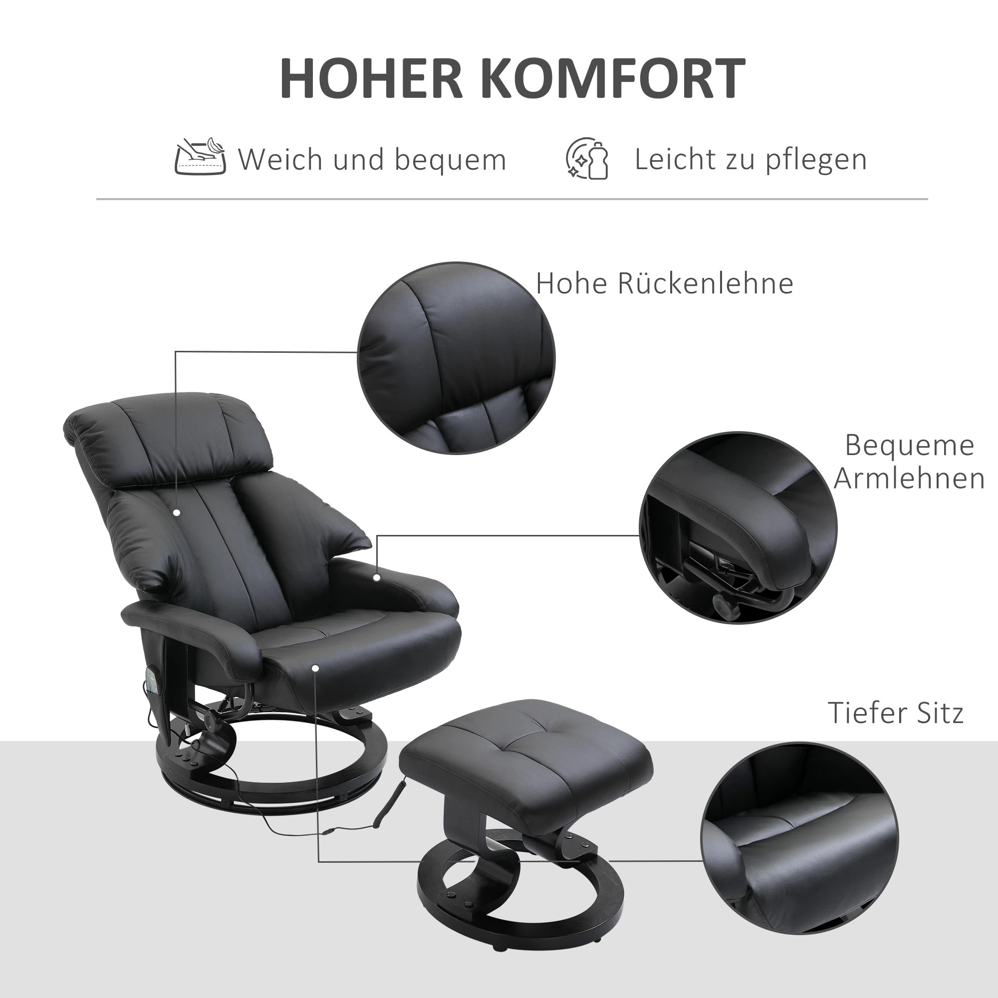 Détail du fauteuil d'appoint