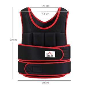 Détail du gilet lesté