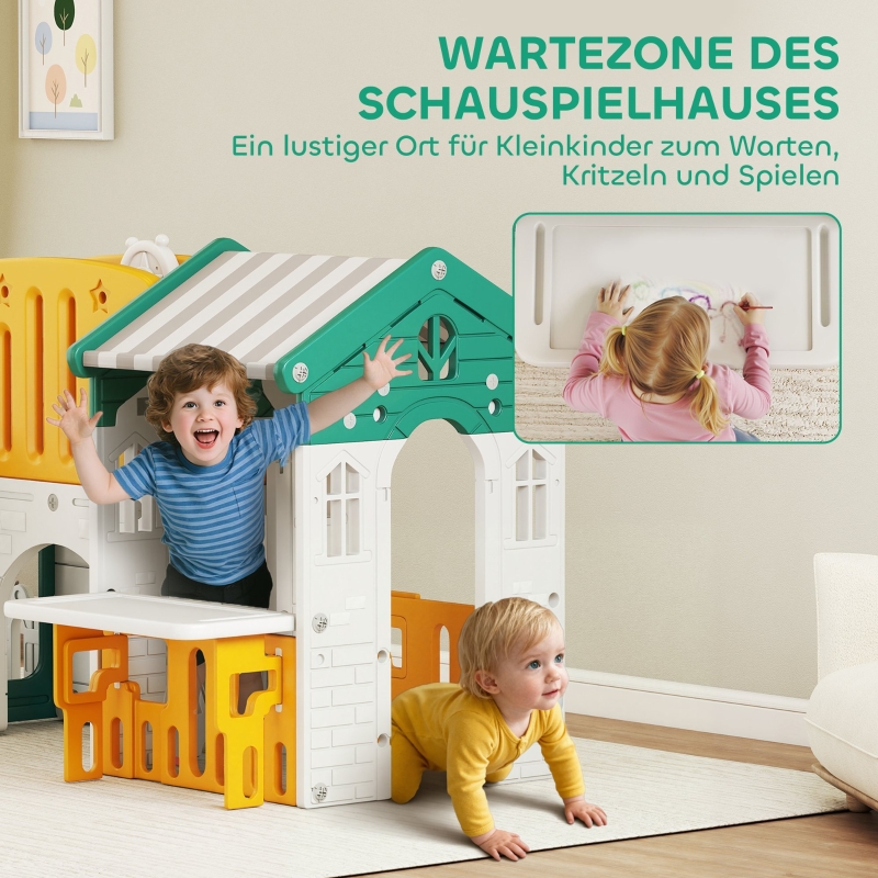 Aire de jeu 7‑en‑1 vue générale extérieur