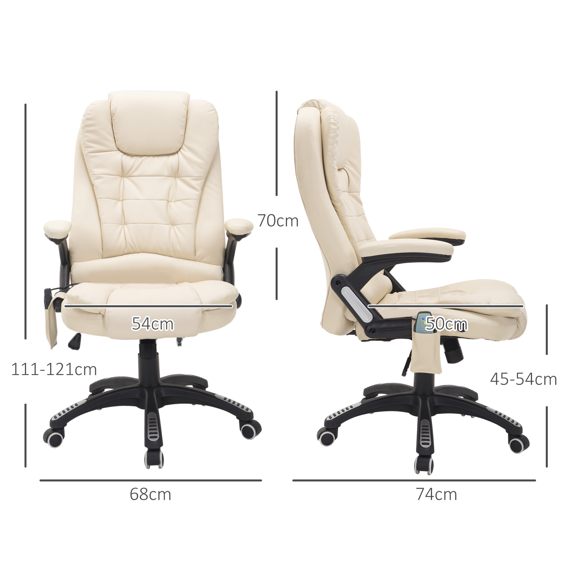 Dimensions du fauteuil de bureau
