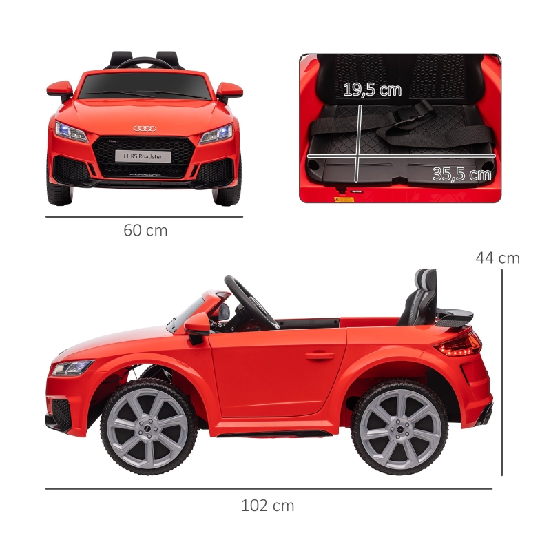 Dimensions du voiture électrique pour enfant