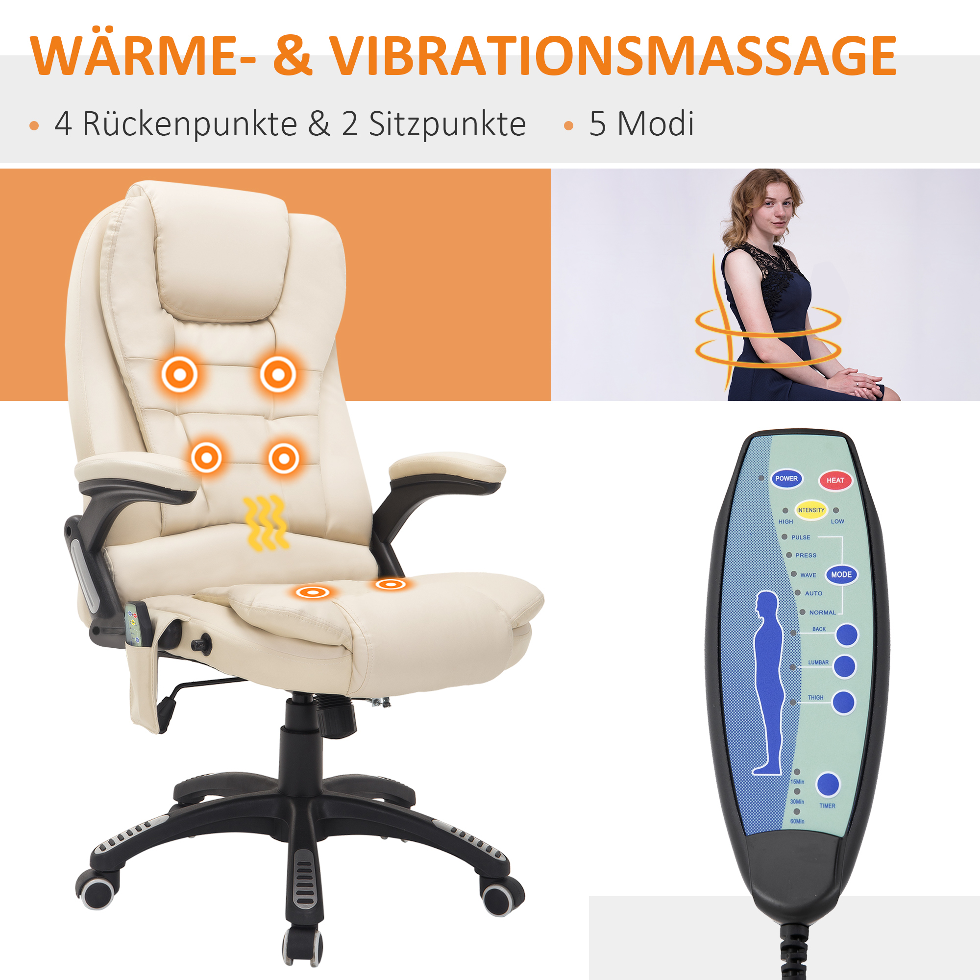 Détail du fauteuil de bureau