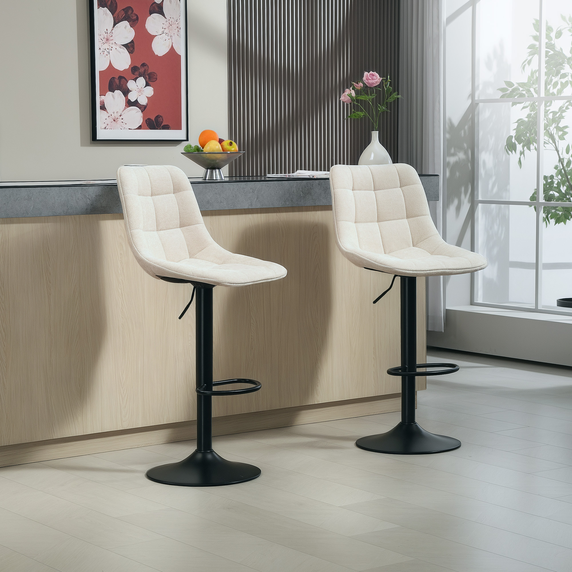 Détail du tabouret de bar
