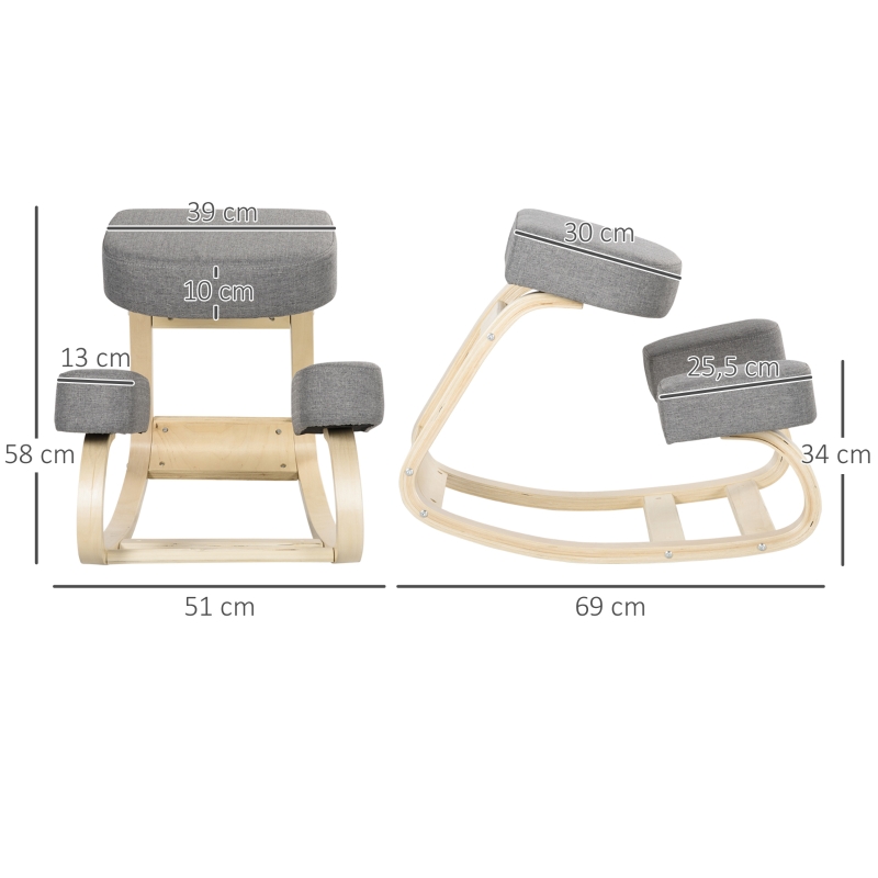 Dimensions du fauteuil de bureau