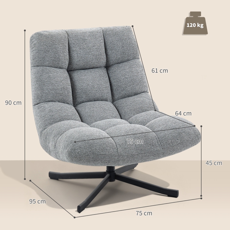 Dimensions du fauteuil d'appoint