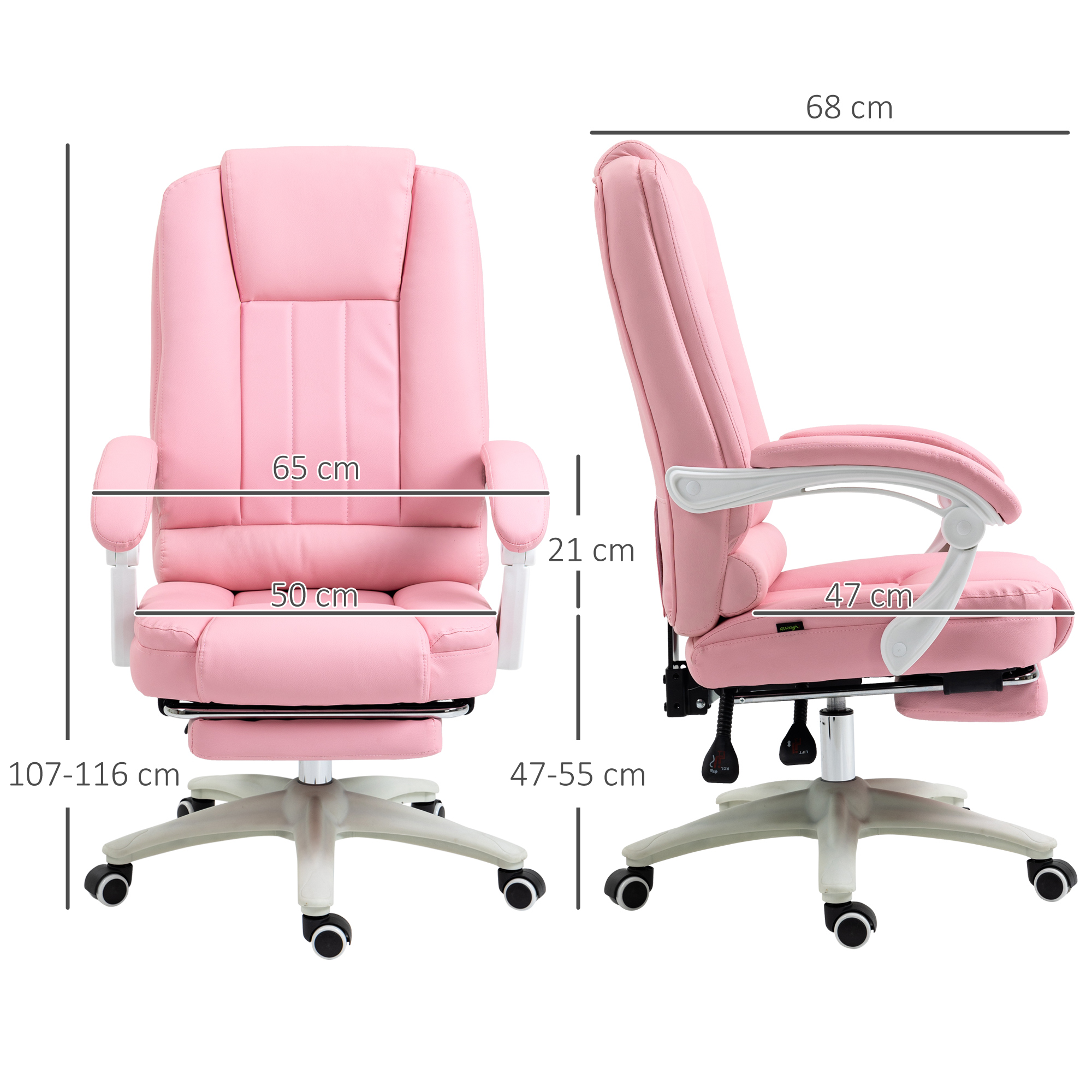Dimensions du fauteuil de bureau