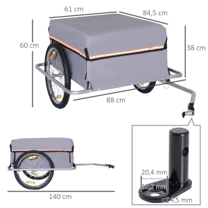 Dimensions de la remorque