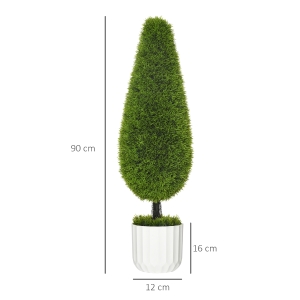 Dimensions H90 cm pot Ø12 × H16 cm