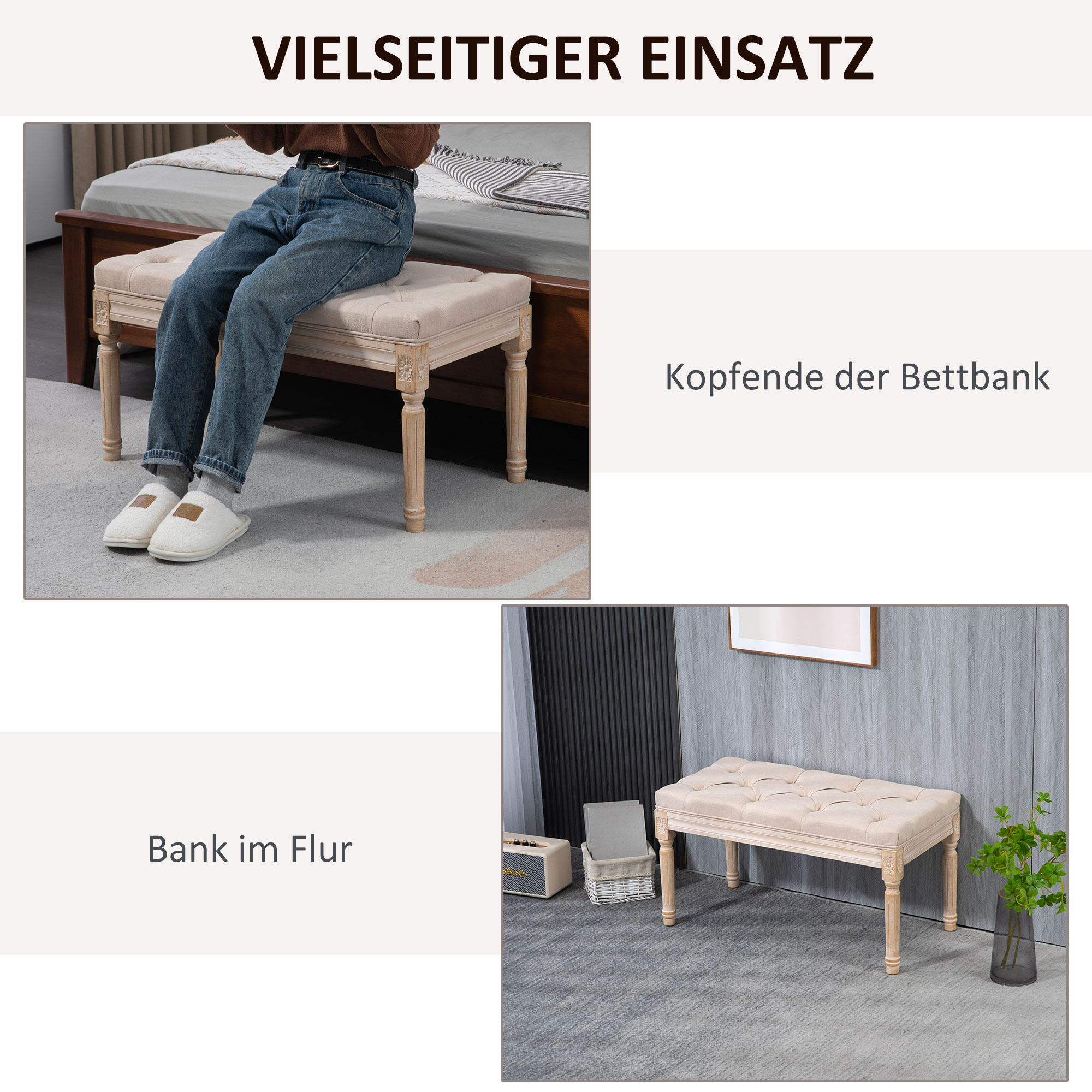 Présentation du banc ou tabouret