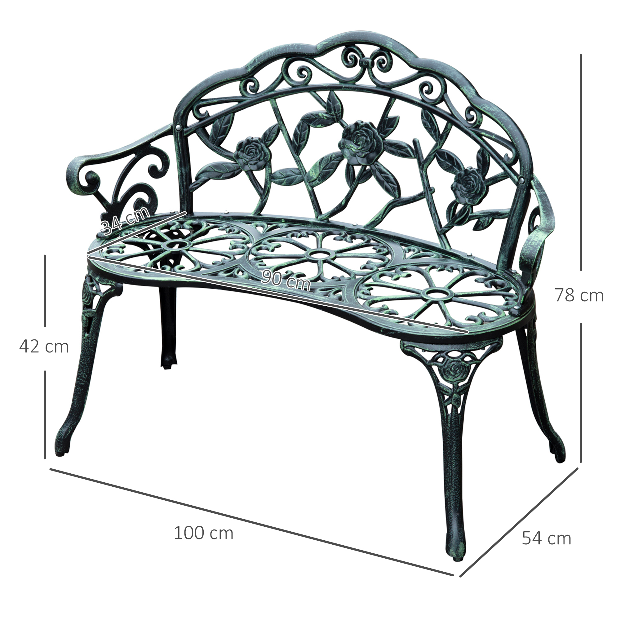 Dimensions du siège d'extérieur