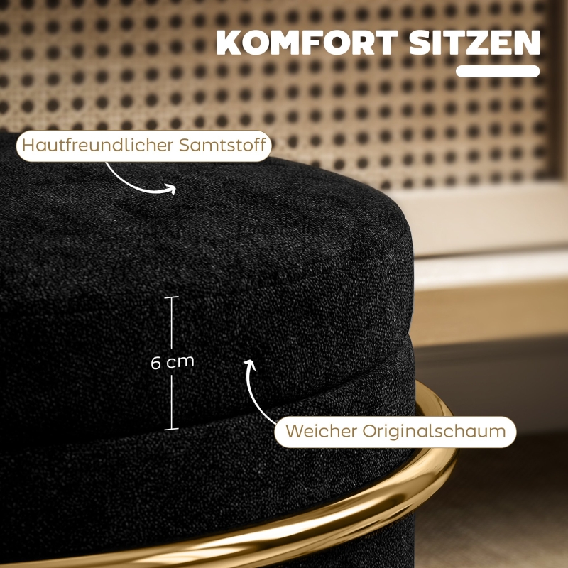 Détail du pouf