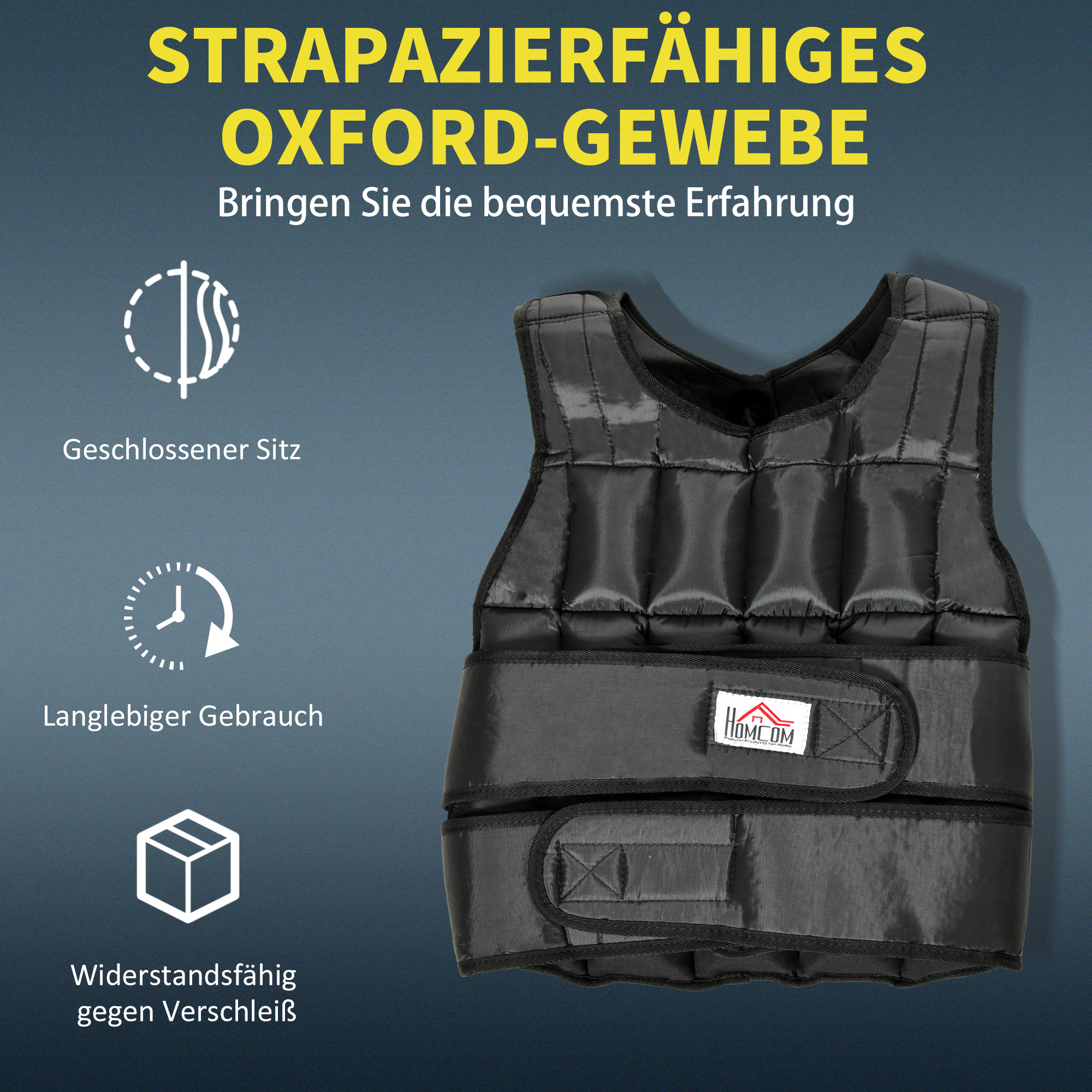 Présentation du gilet lesté