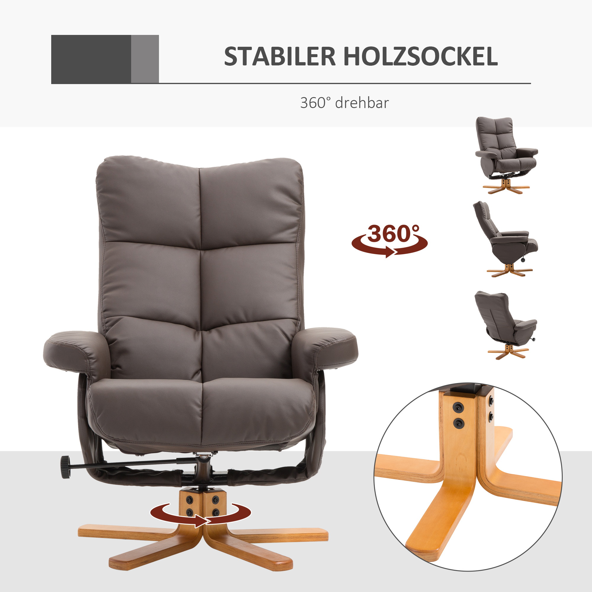 Détail du fauteuil relax
