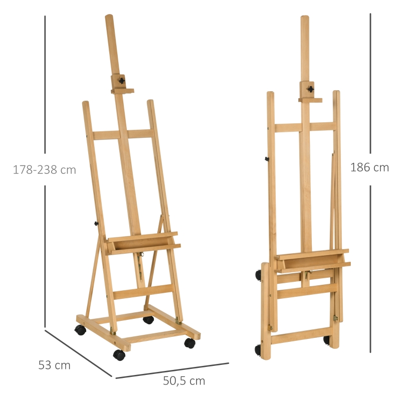 Dimensions du chevalet