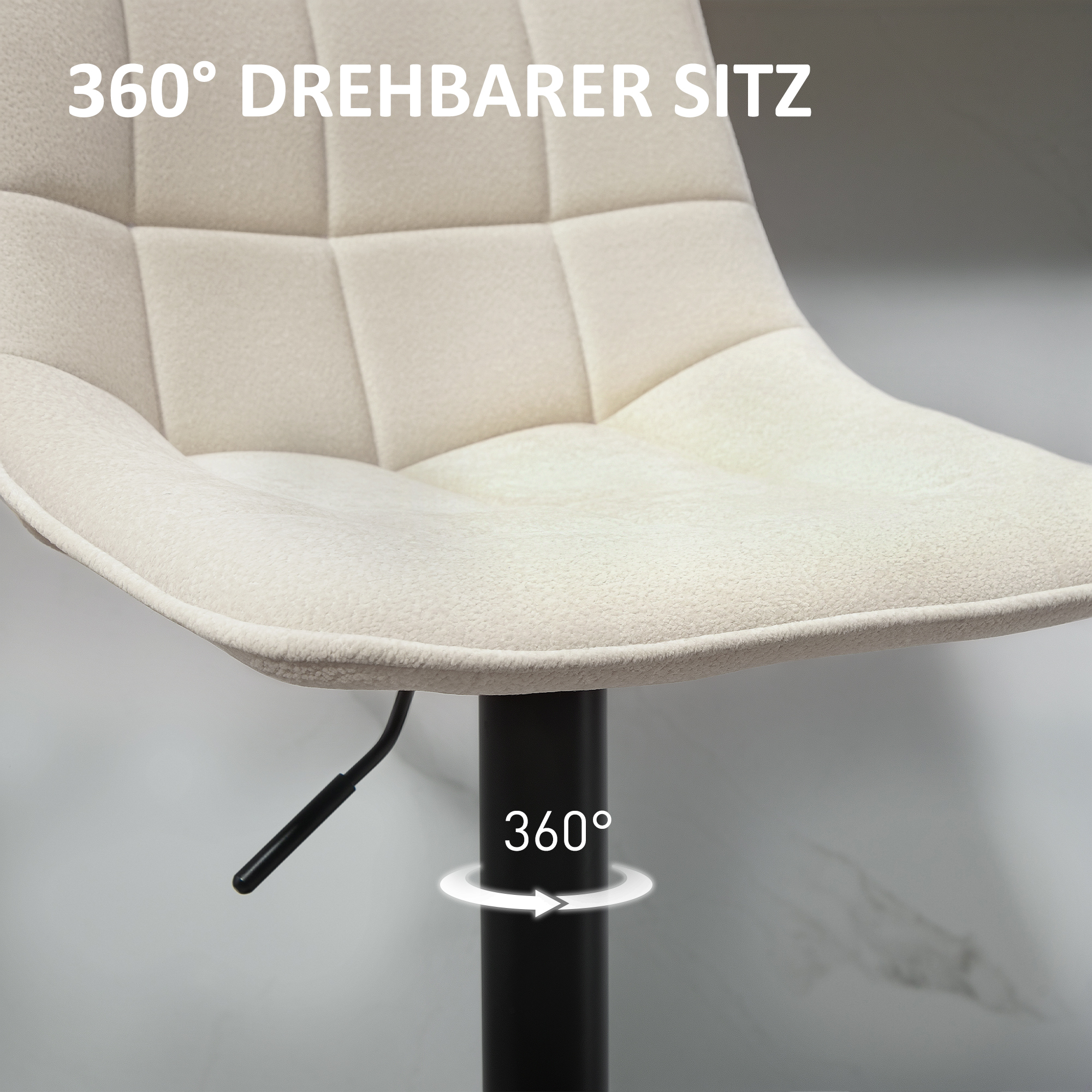 Détail du tabouret de bar