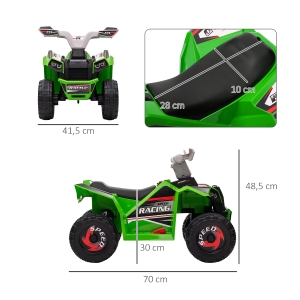 Dimensions, siège et roues résistantes