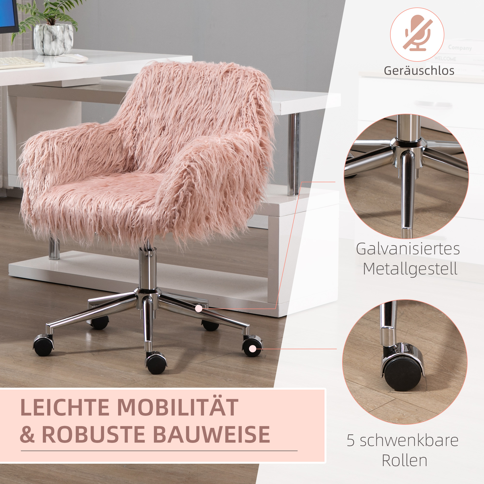 Détail du fauteuil de bureau