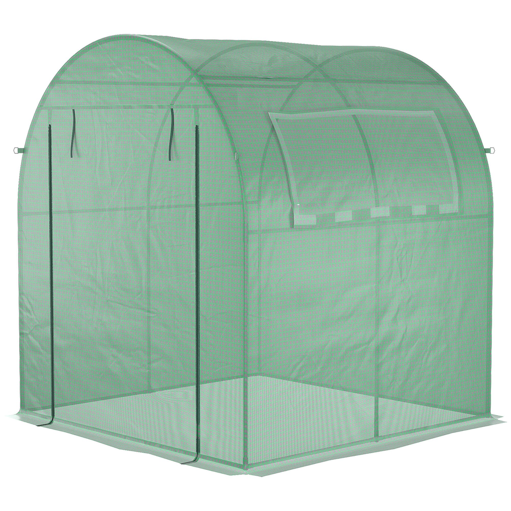 Porte‑roulante à zipper, bonne ventilation