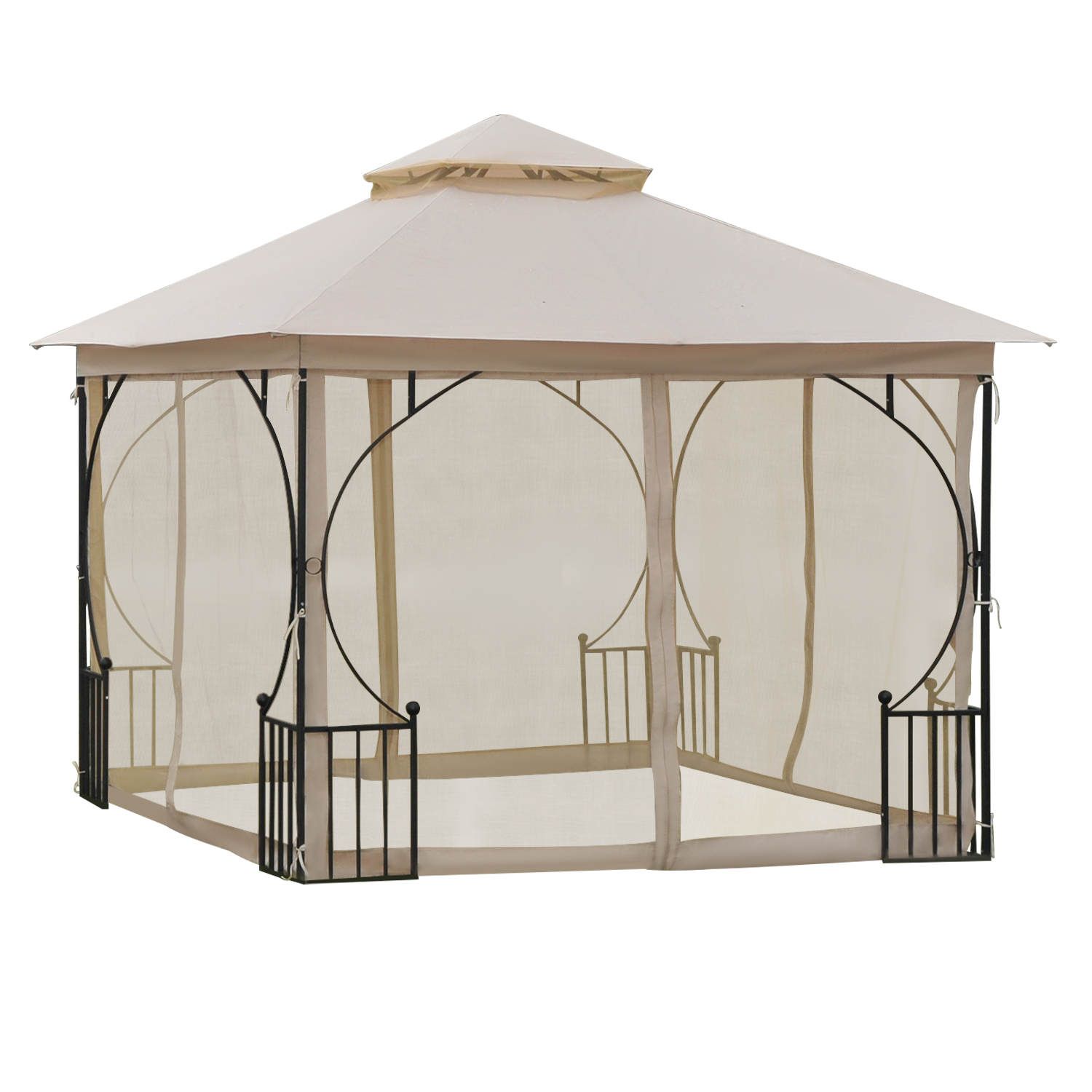 Vue principale du pavillon de jardin