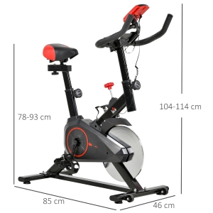 Dimensions générales du vélo d’appartement