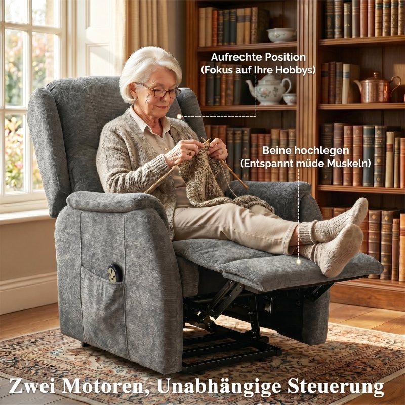 Détail du fauteuil relax