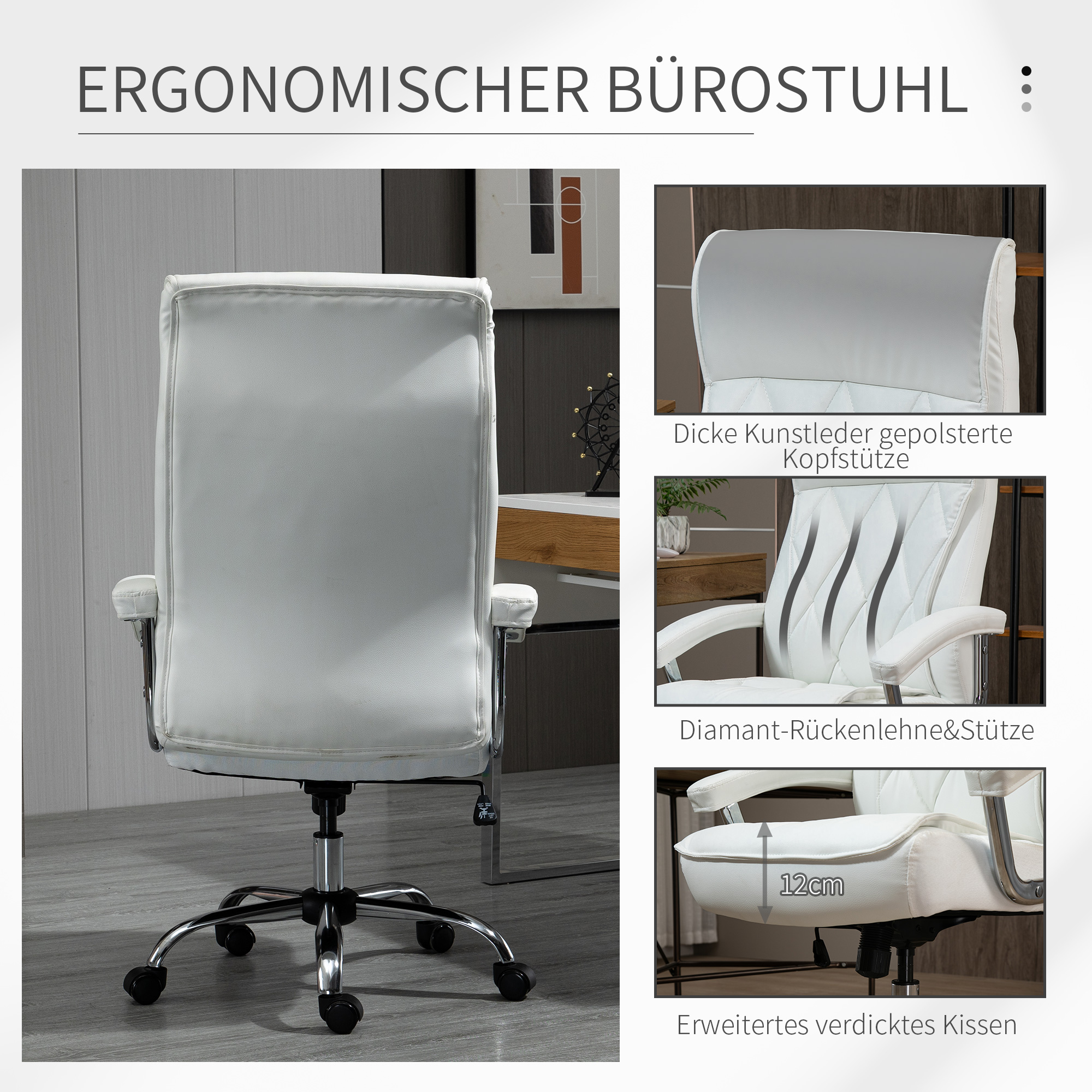 Détail du fauteuil de bureau