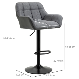 Détail du tabouret de bar