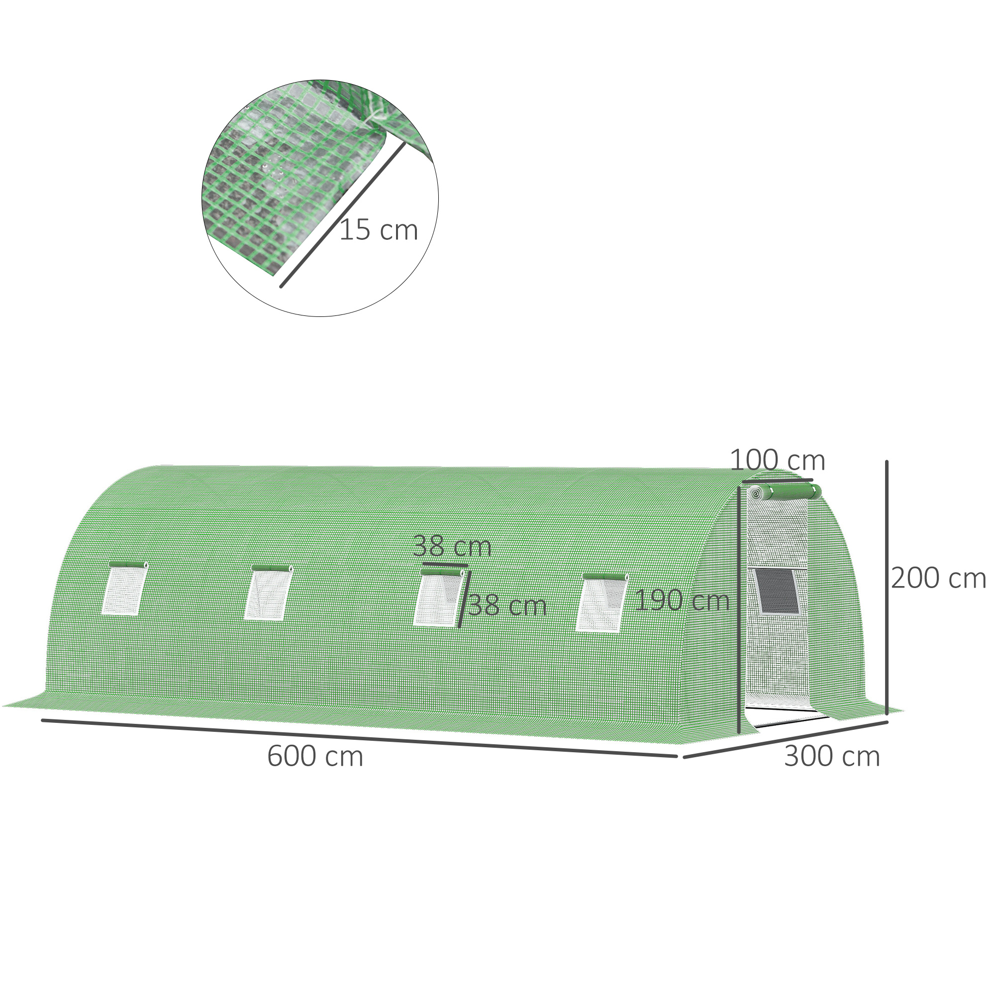 Dimensions du serre de jardin