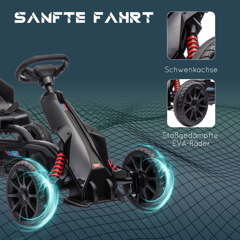 Go‑kart noir vue générale
