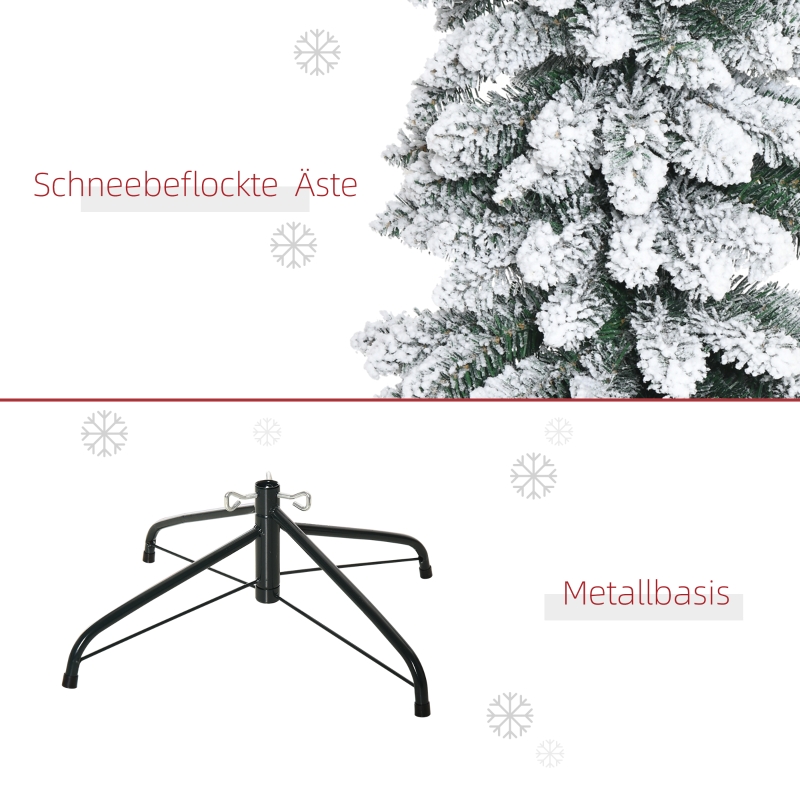 Détail branches à effet enneigé