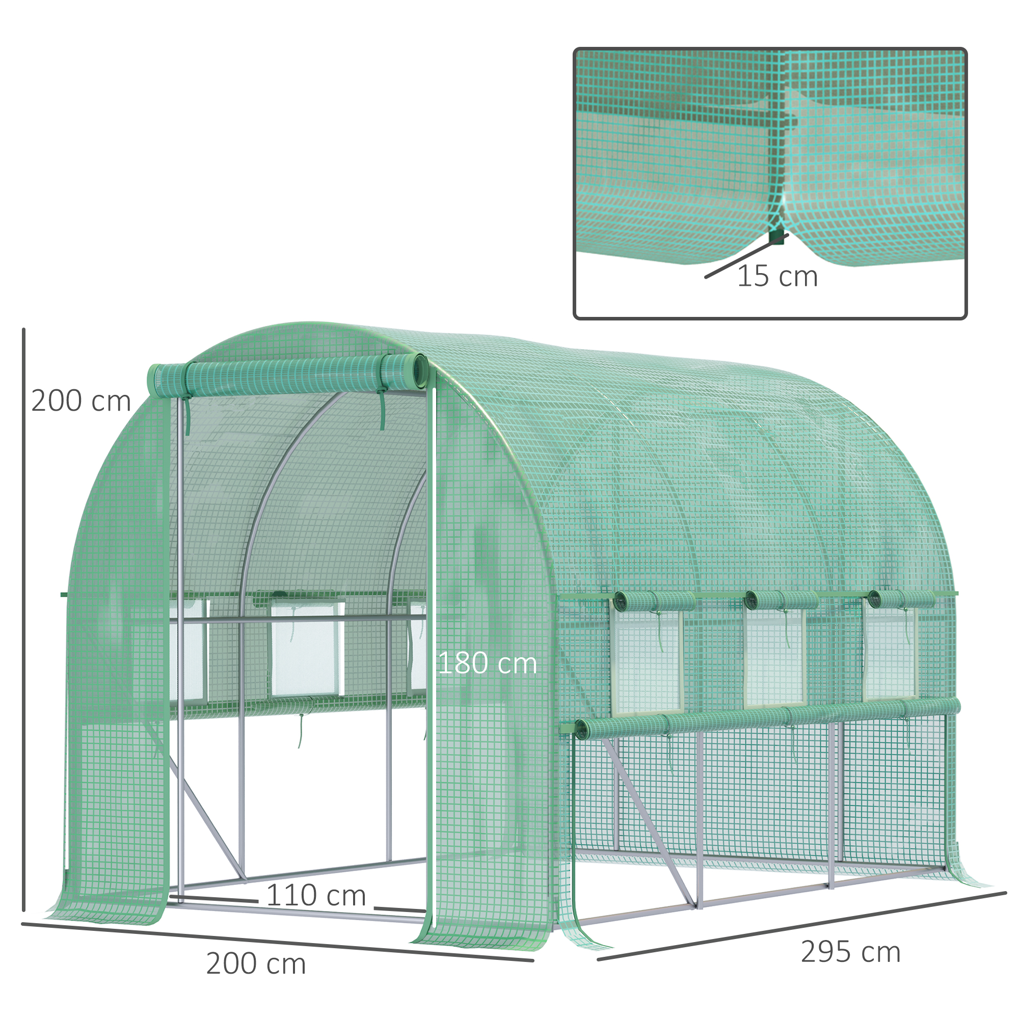 Dimensions du serre de jardin