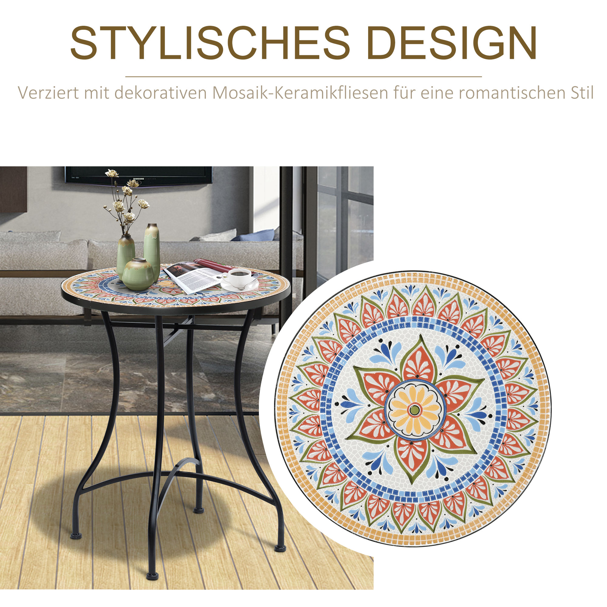 Détail du table d'appoint