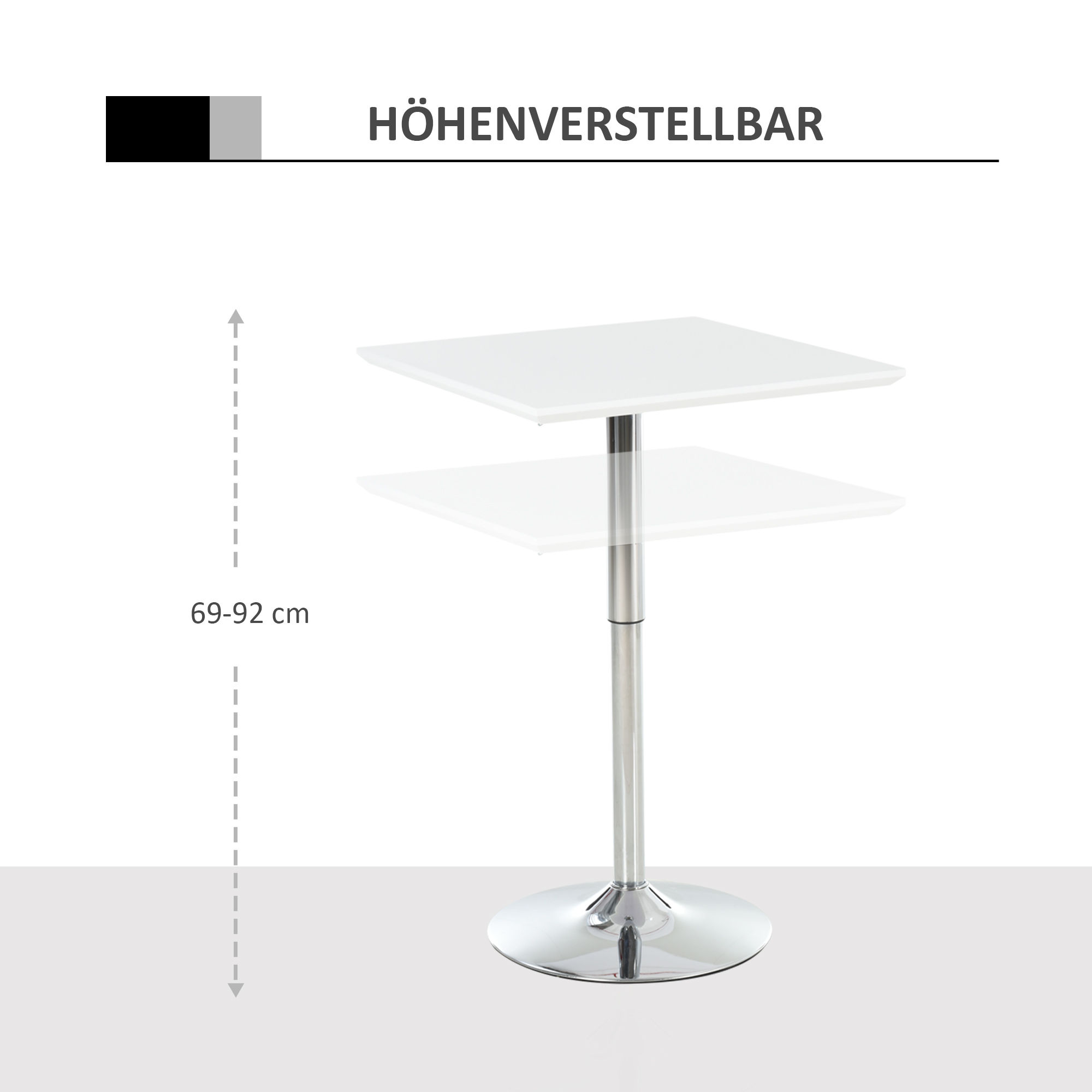 Détail du table haute