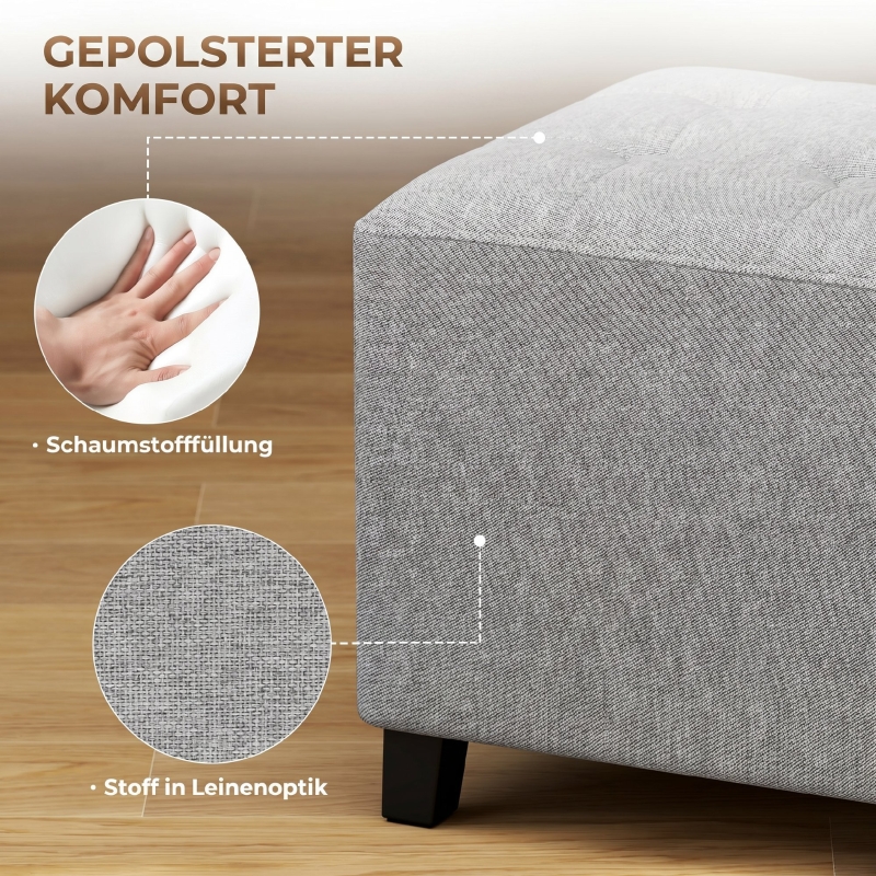 Détail du pouf