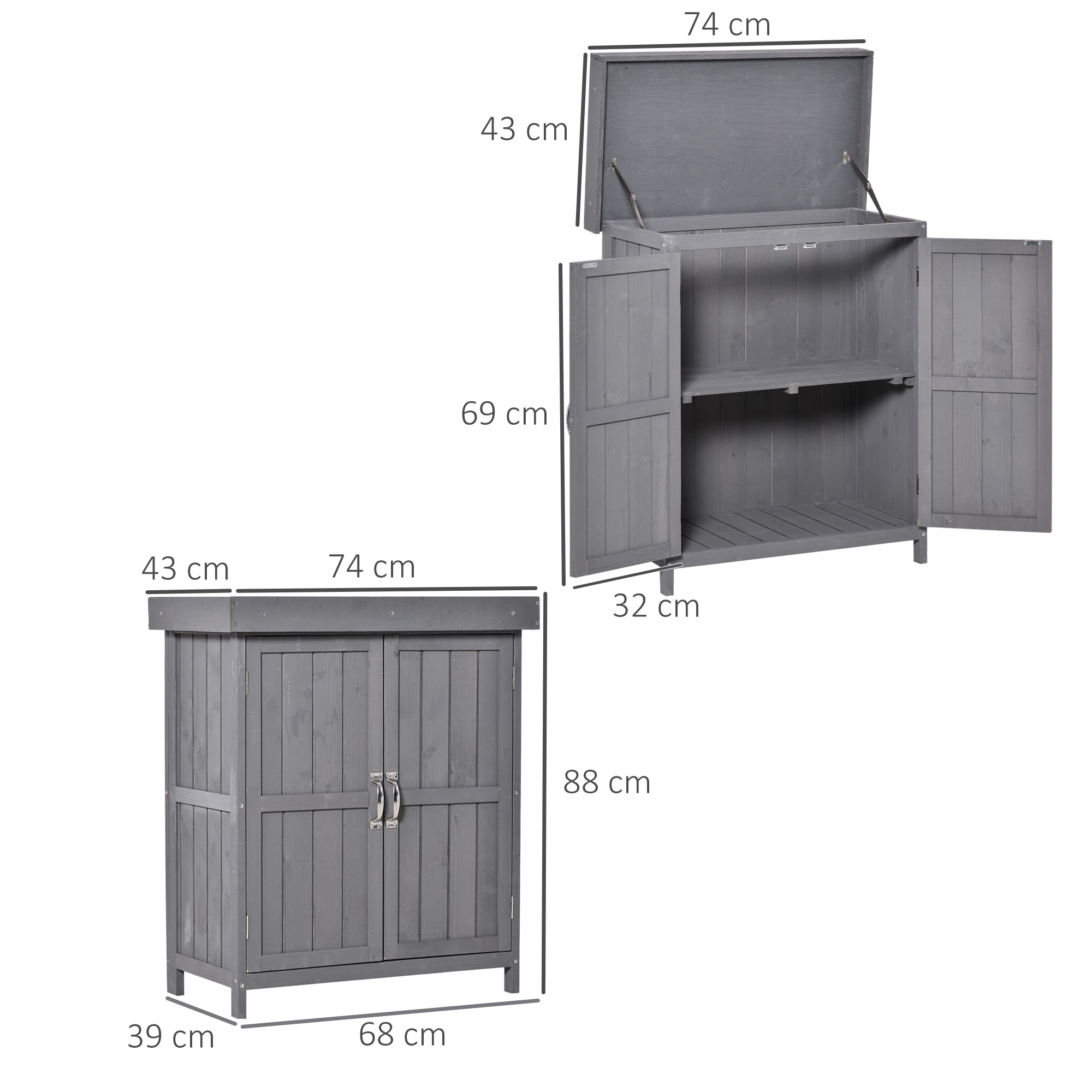Dimensions du coffre de jardin