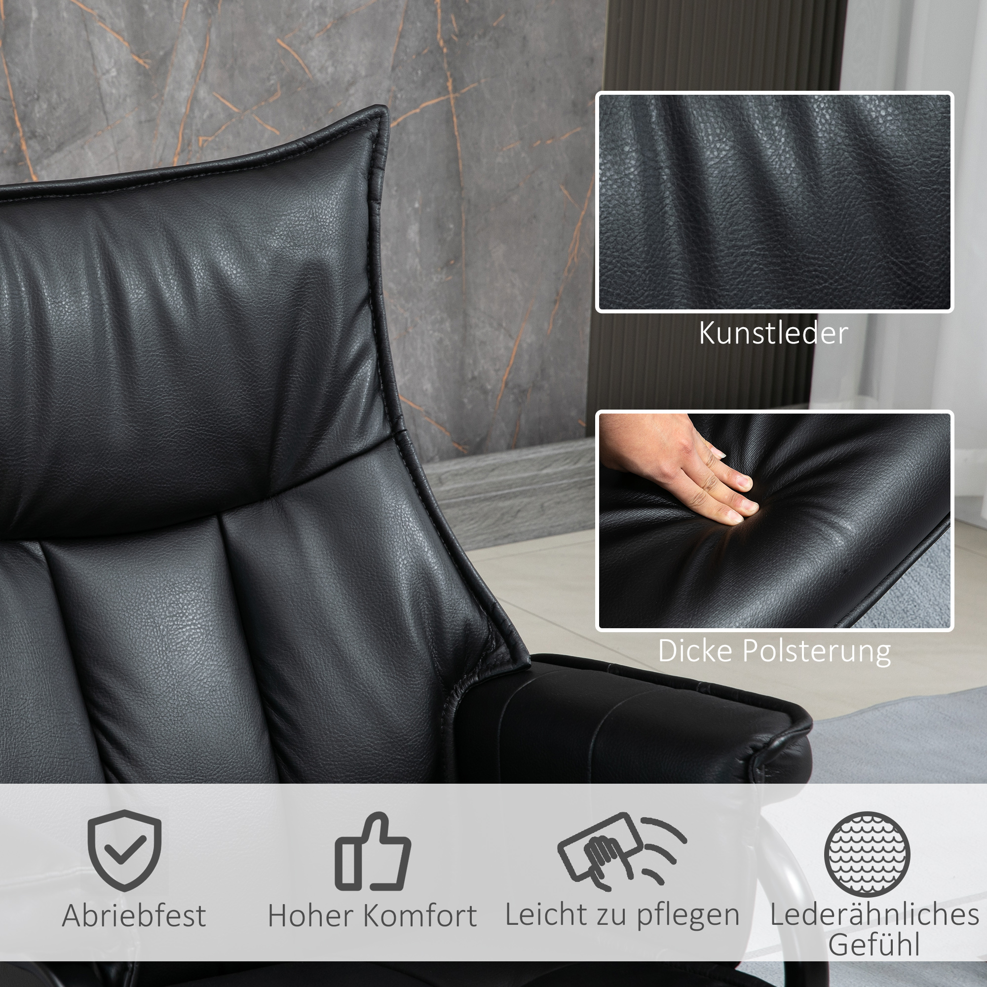 Détail du fauteuil relax