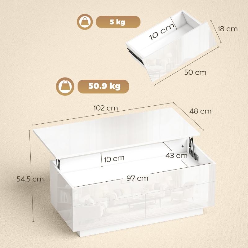 Dimensions du table basse