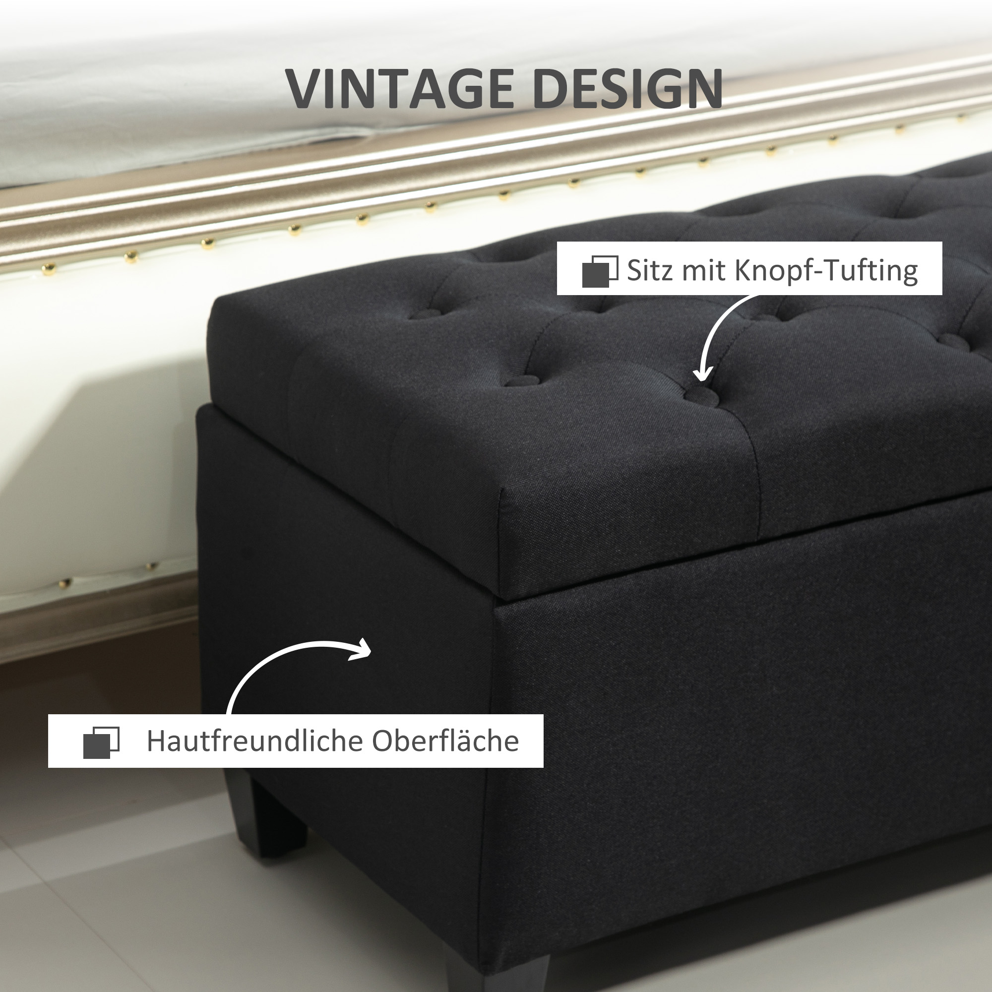 Détail du pouf