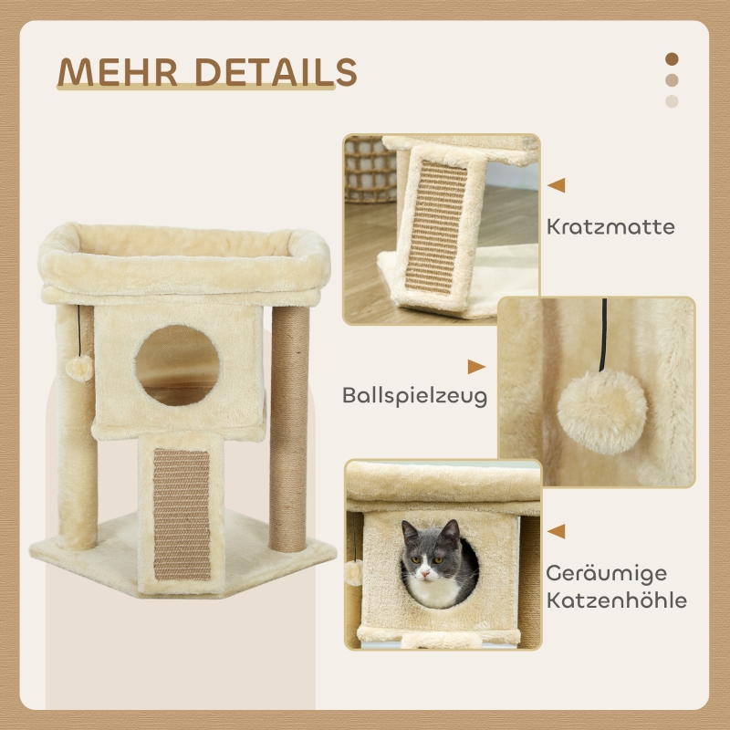 Présentation du meuble griffoir à plusieurs niveaux