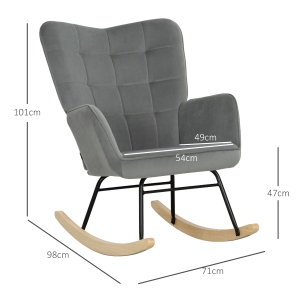 Détail du fauteuil à bascule