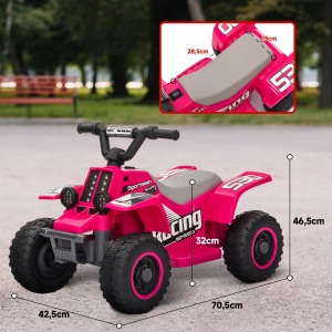 Dimensions du quad électrique