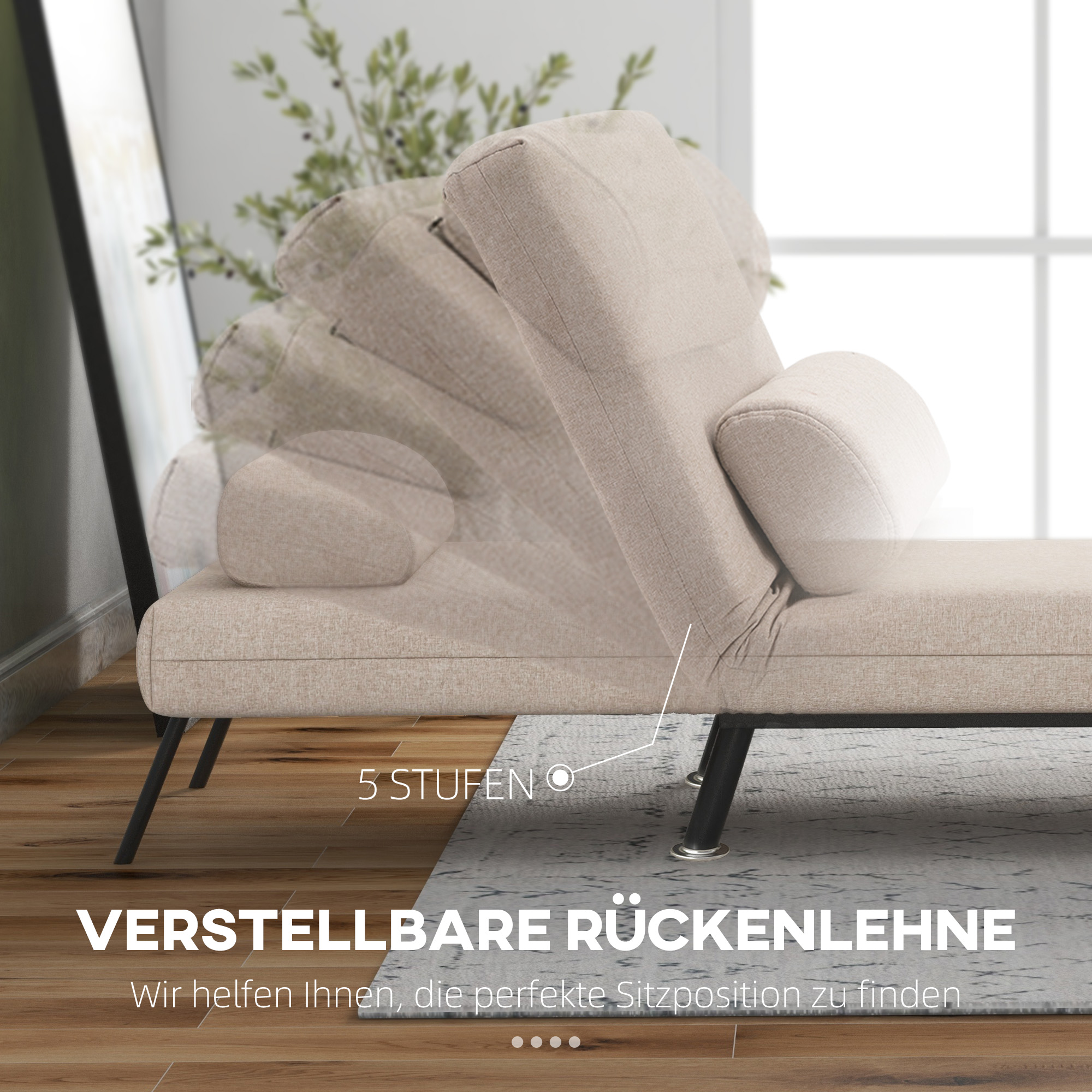Détail du fauteuil convertible