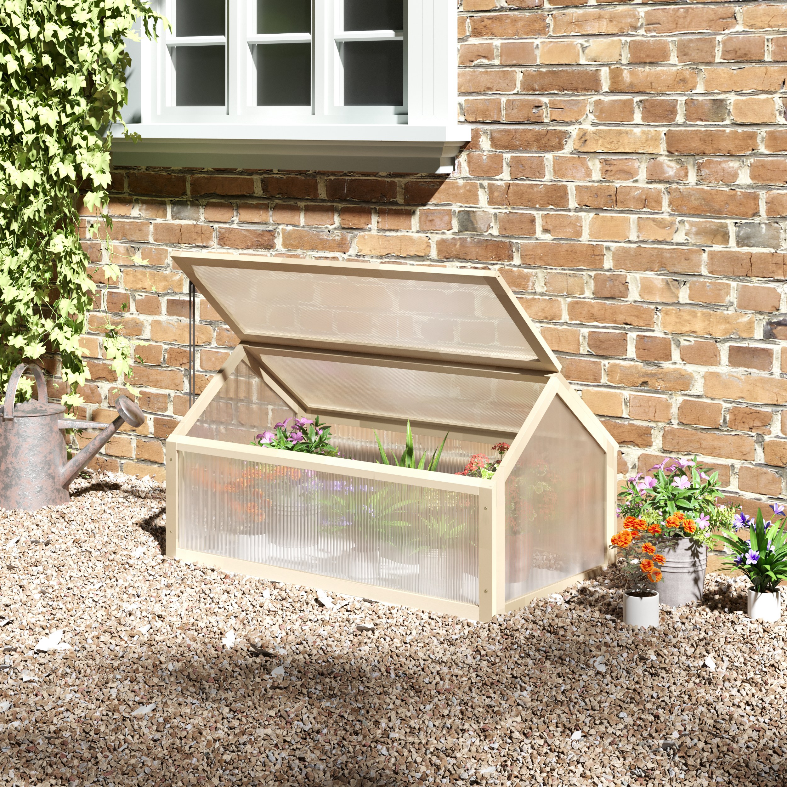 Détail du serre de jardin