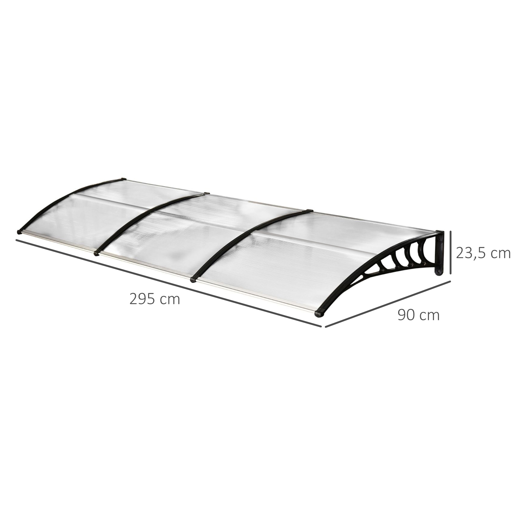 Dimensions du auvent de porte
