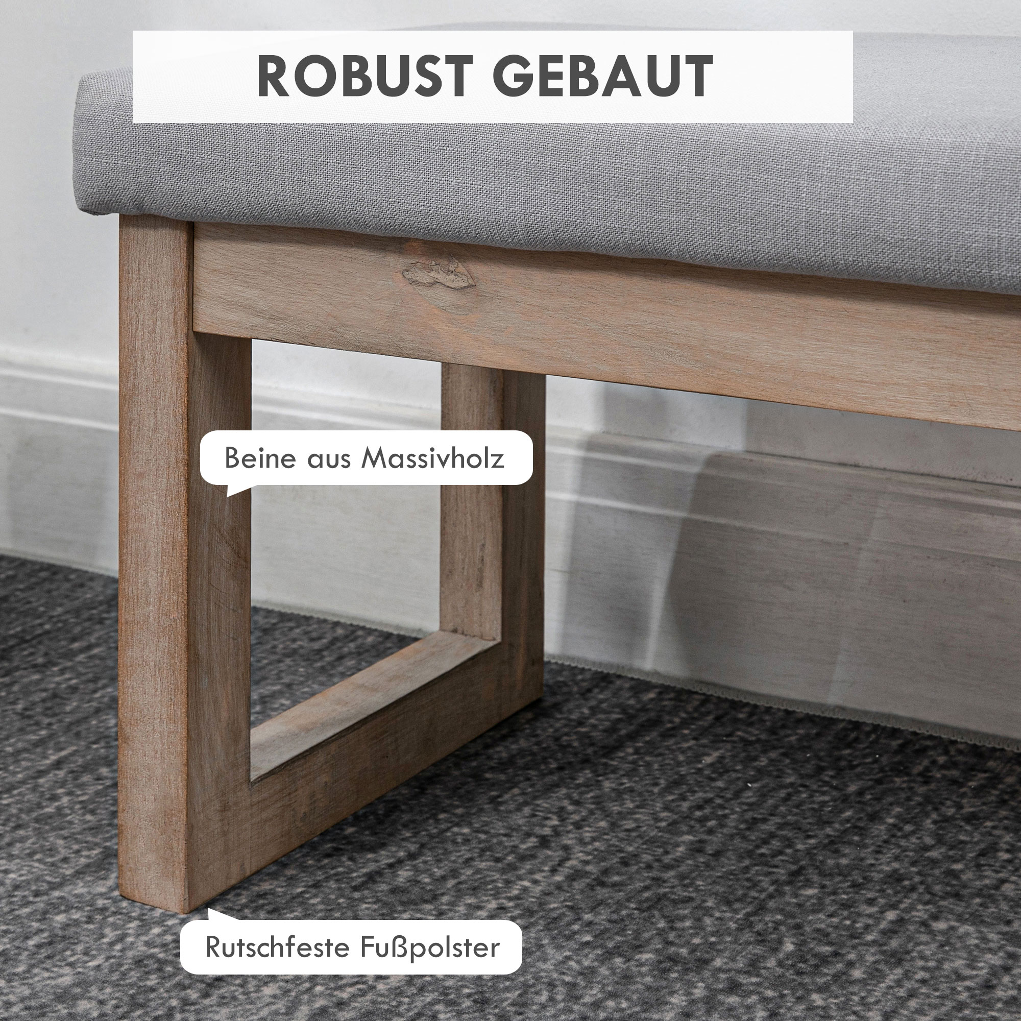 Détail du banc ou tabouret
