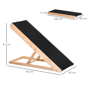 Schéma dimensions ouvert et plié