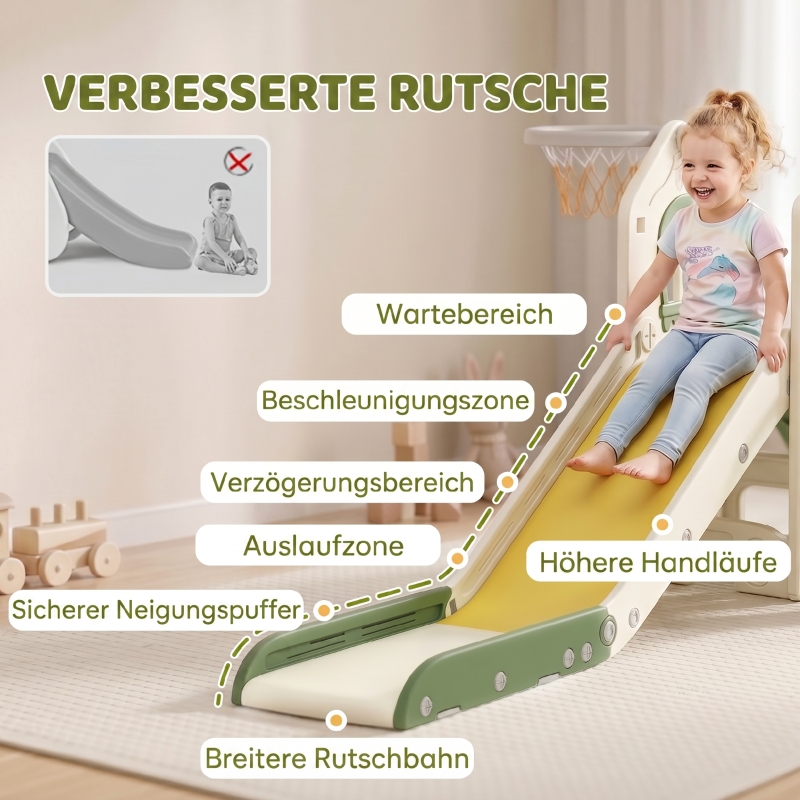 Toboggan 4‑en‑1 vue générale