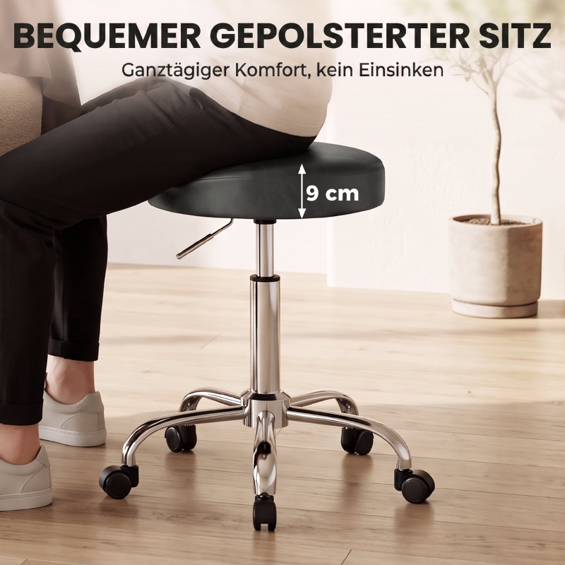 Détail du tabouret d'atelier