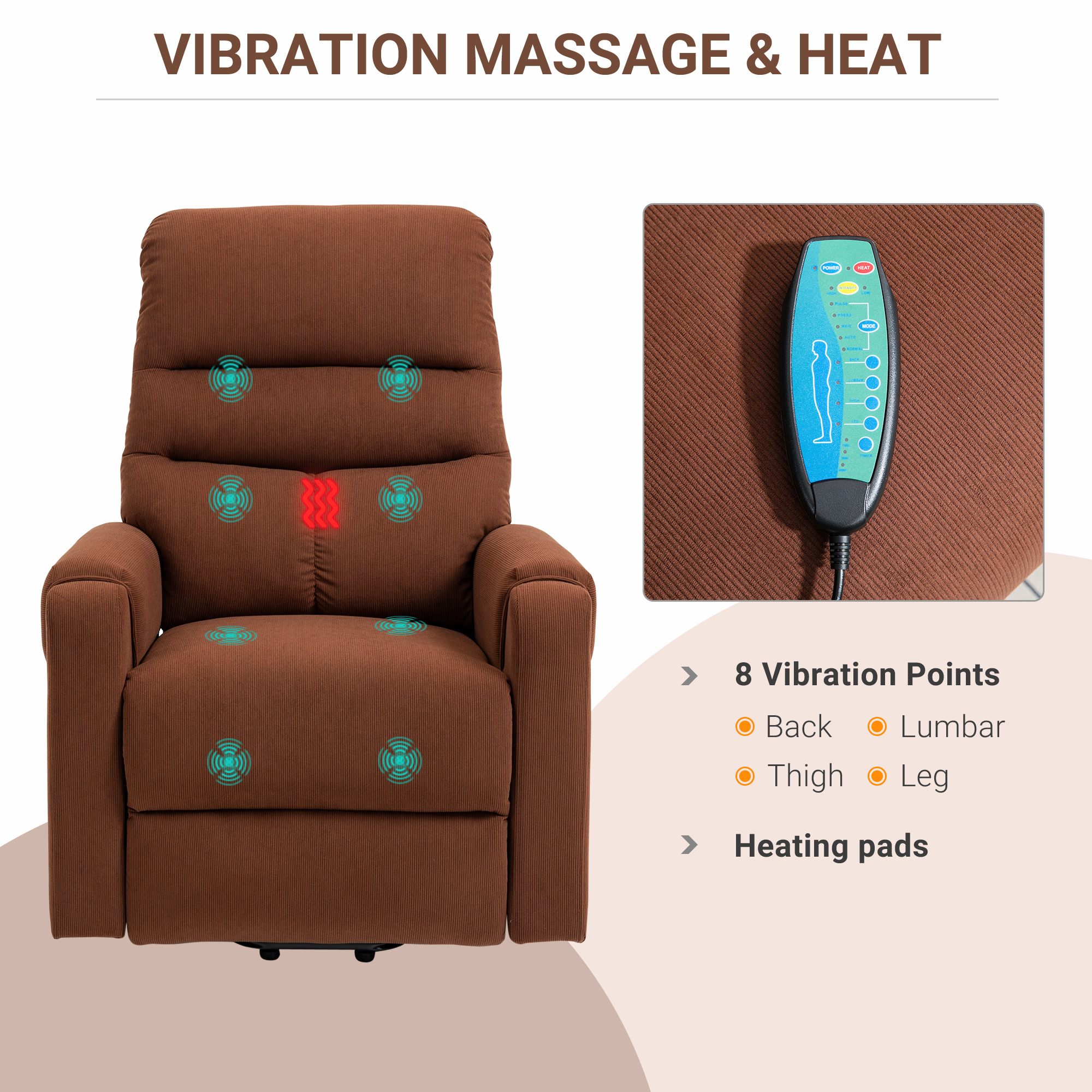 Détail du fauteuil relax