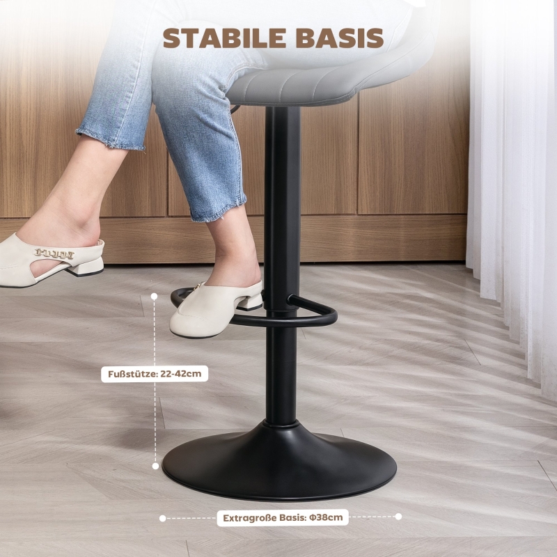 Détail du tabouret de bar